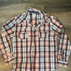Levi’s western plaid snap-front shirt 🤠